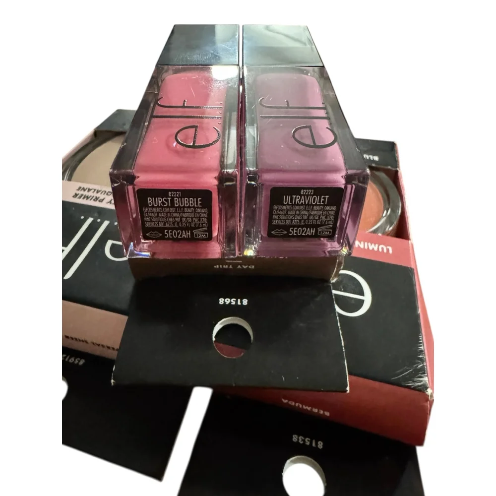New e.l.f. Makeup Lot, Plump Lip Gloss, Eyeshadow, Primer, Bronzer, Blush